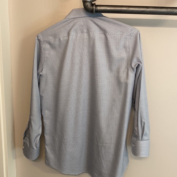 Charles Tyrwhitt blue grid business casual shirt - Picture 4 of 4